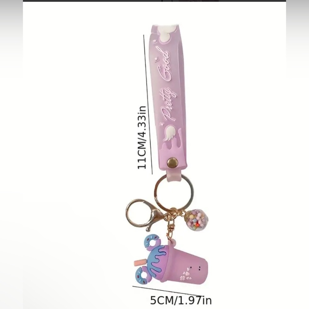 Playful Floating Ice Cream One Keychain - Picture 3 of 4